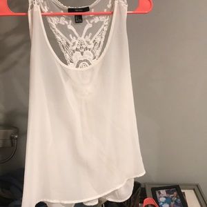 Forever 21 beige flowy tank